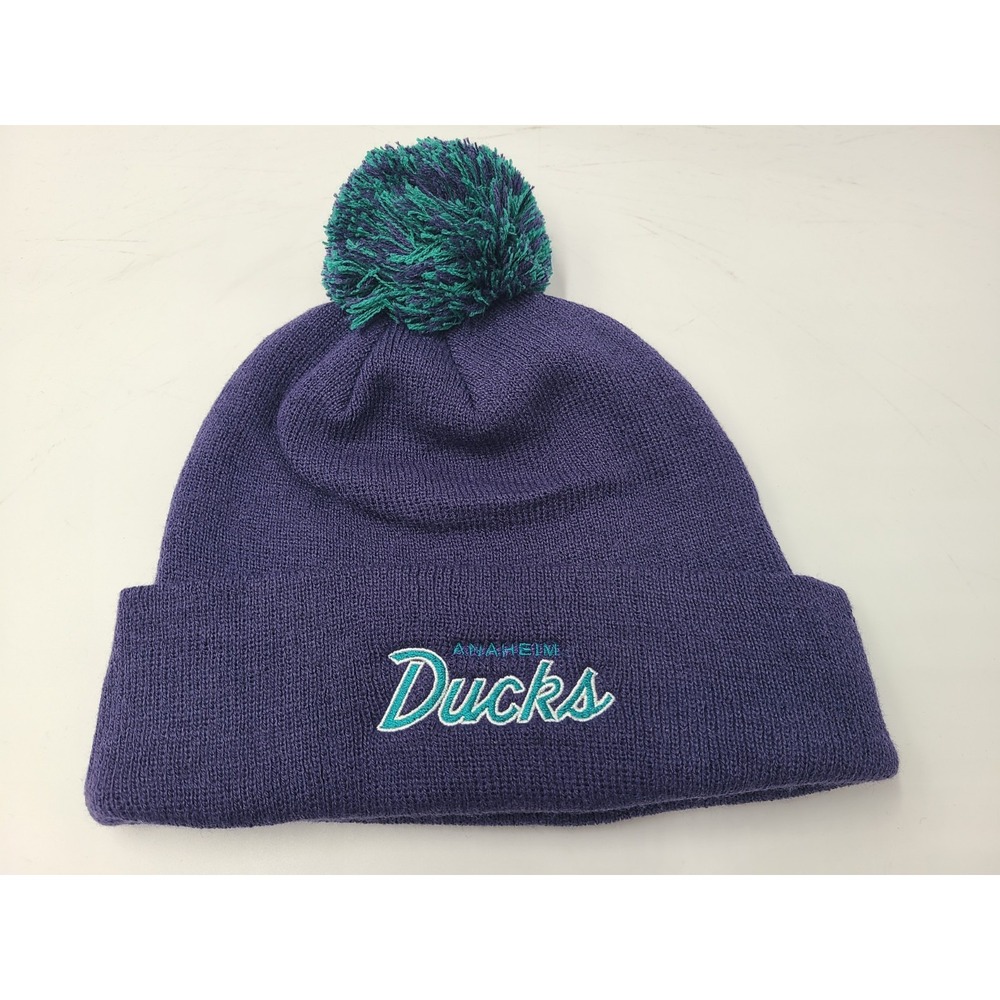 Anaheim Ducks Script Zephyr Graf-X Beanie Winter Knit Hat Stocking Cap Men NHL